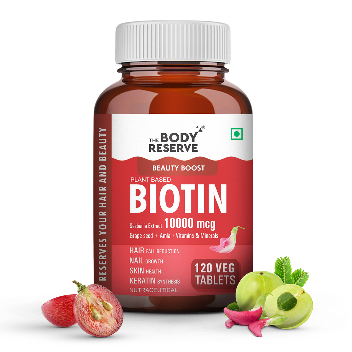 Biotin Tablets - 120 Veg Tablets,  10000 mcg