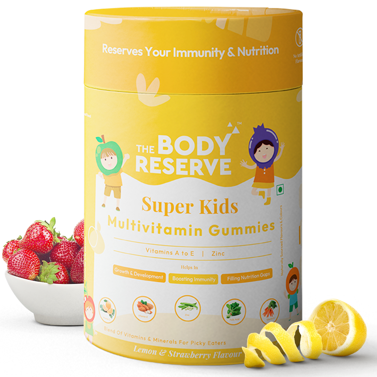 Super Kids Multivitamin Gummies With 10 Vitamins & Minerals