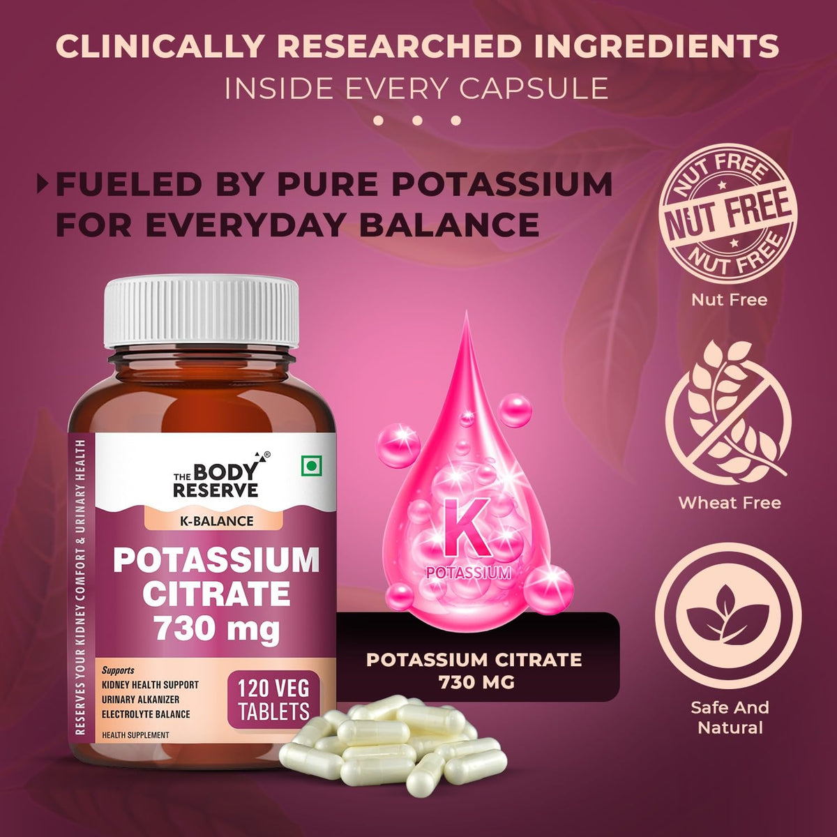 Potassium Citrate Tablets-120 for healthy kidney function