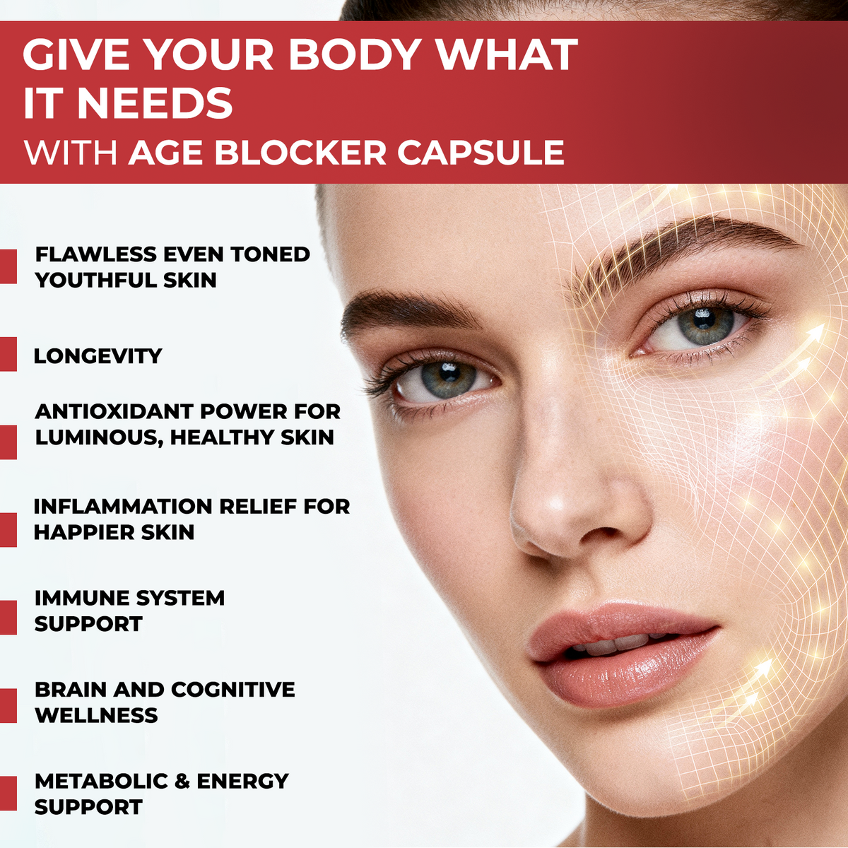 Age Blocker – Trans-Resveratrol 60 Veg Capsules Anti-Aging Supplement