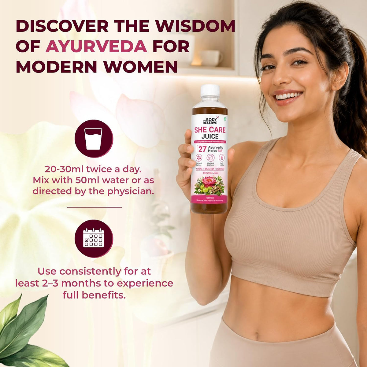She Care Juice for Women Ayurvedic Juice | 27 Herbs, No Added Sugar | 1 L