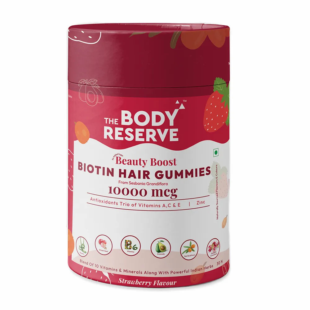Biotin Hair Gummies for Stronger Hair, Nails & Healthier Skin